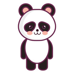 Stuffed animal panda icon vector illustration design graphic
