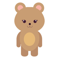 Stuffed animal monkey icon vector illsutration design graphic