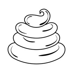 Sweet cream children icon vector illustration design draw