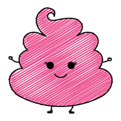 Sweet cream children icon vector illustration design doodle 