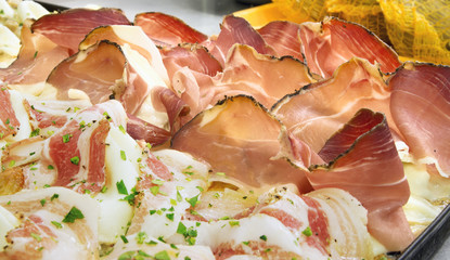 Pizza pancetta speck