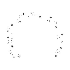 ornament burst of stars icon over white background vector illustration