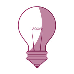 Fototapeta premium light bulb icon over white background vector illustration