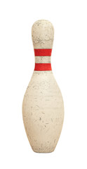 Bowling pin on white background