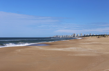 Beach in Front of Punta del Este, Uruguay April 2017