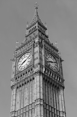 Fototapeta premium Big Ben clock tower, also known as Elizabeth Tower near Westminster Palace and Houses of Parliament in London England has become a symbol of England and Brexit discussions