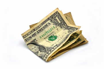 Dollar front gefaltet