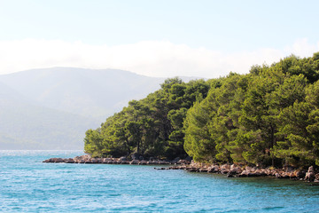 A promenade in Starigrad at Hvar island, Croatia 
