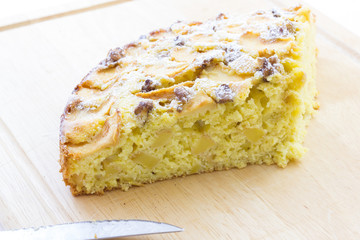 Slice of apple pie