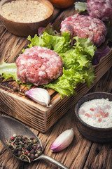 fresh raw minced meat beef