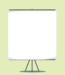 White board with empty space for your message or illustration. Vector illustration Eps 10.