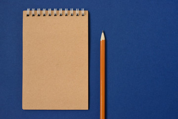 Top view spiral notebook