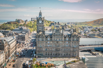 Obraz premium Old city of Edinbourgh Scotland