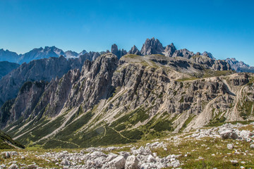 Nice view of Dolomites mountains