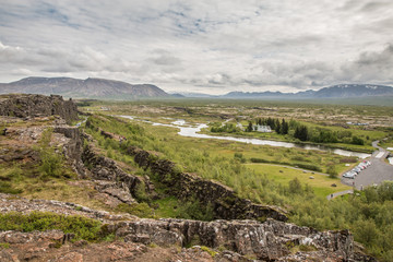 Fototapeta na wymiar Thingvellir National Park Iceland
