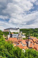 Fototapeta na wymiar Stolberg im Harz - Historische Europastadt im Südharz mit historischem Ortskern mit Fachwerkhäusern