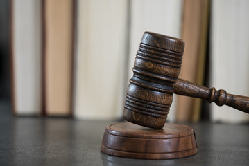 Judge's gavel. Law theme