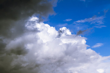 Obraz na płótnie Canvas Cloud in blue sky.