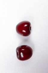 Cherries and currants in a vacuum