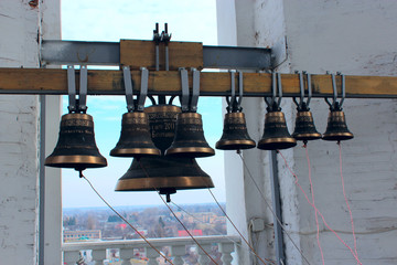 Obraz premium Bells in church belltower