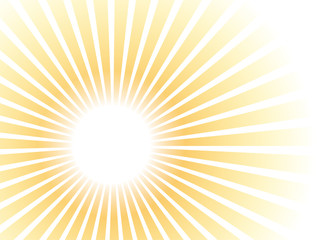 Vector  yellow background of rays On a transparent background