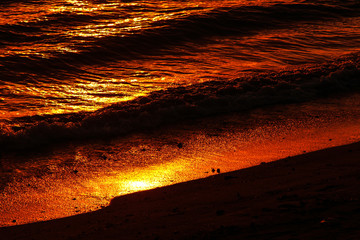 Sunset Lombock Beach