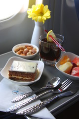 Meal flying private Jet