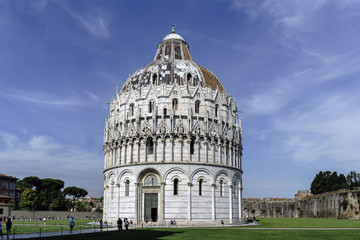Obraz premium Baptistery of San Giovanni in Piazza del Duomo in Pisa in Italy