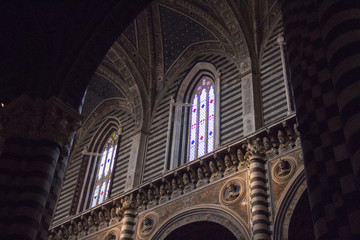 Obraz premium Interior of the Duomo di Siena. Metropolitan Cathedral of Santa Maria Assunta. Tuscany. Italy.