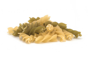 Pasta on a white background