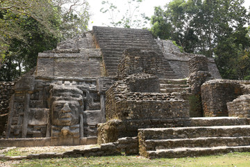 The Lamanai ruins in Belize