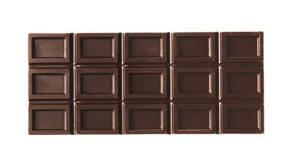 Chocolate bar, isolated on white