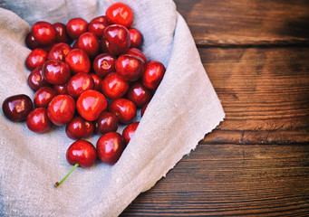 Ripe red cherry