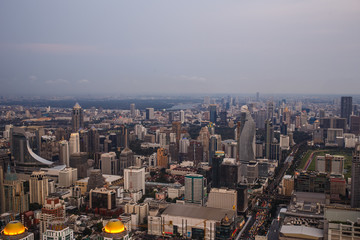 Views of Bangkok in Baiyoke Sky Hotel