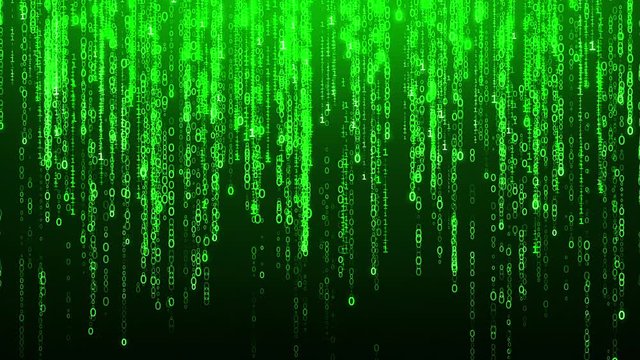 Particular Programming Animation, Neon Green Particles, Shiny Glow Light, Full HD, High Quality.