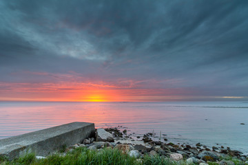 Sunrise over Kattegat, Denmark