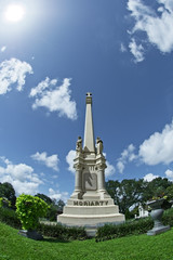 Fototapeta na wymiar Tall Monument Grave Marker