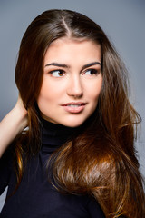 Naklejka premium beautiful shiny hair