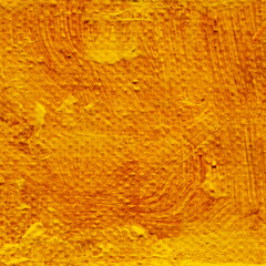 Abstract yellow orange acrylic hand paint background.