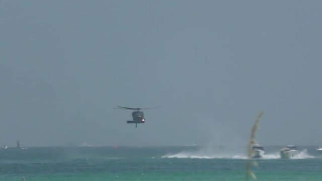 Coast Guard chase fugitive boat near Miami