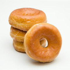 Fototapeta na wymiar Simple Glazed Donuts