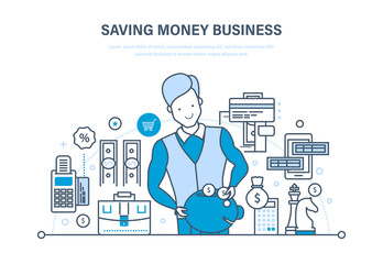 Saving money business, investment, security of deposits, capital markets, credits.
