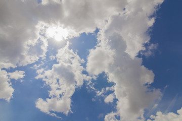 blue sky and cloud beautiful vivid in nature background.