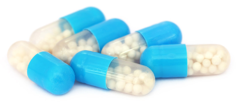 Some Blue And White Capsules