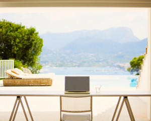 Modern white living room interior 