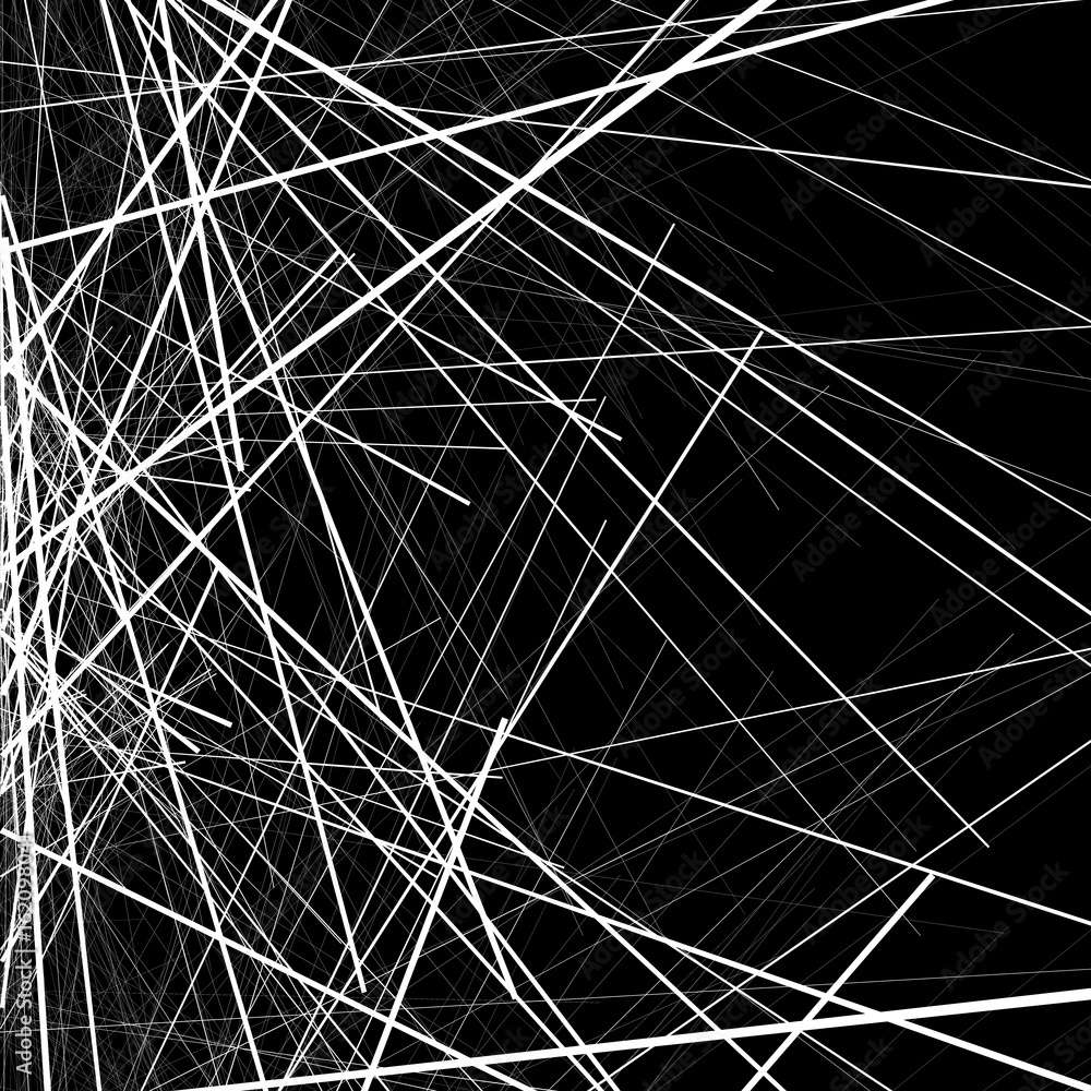 Poster random chaotic lines texture. abstract geometric illustration