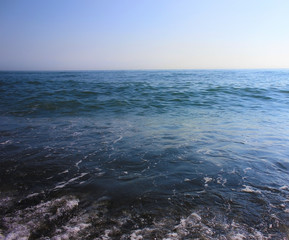 Blue silent seashore