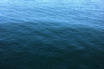 Blue sea water surface
