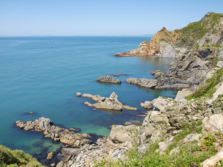 Rocky coast of the Japan sea