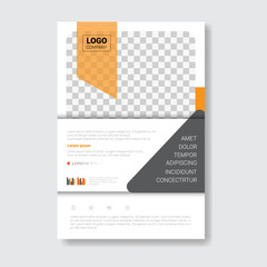 Template Design Brochure, Annual Report, Magazine, Poster, Corporate Presentation, Portfolio, Flyer With Copy Space Vector Illustration